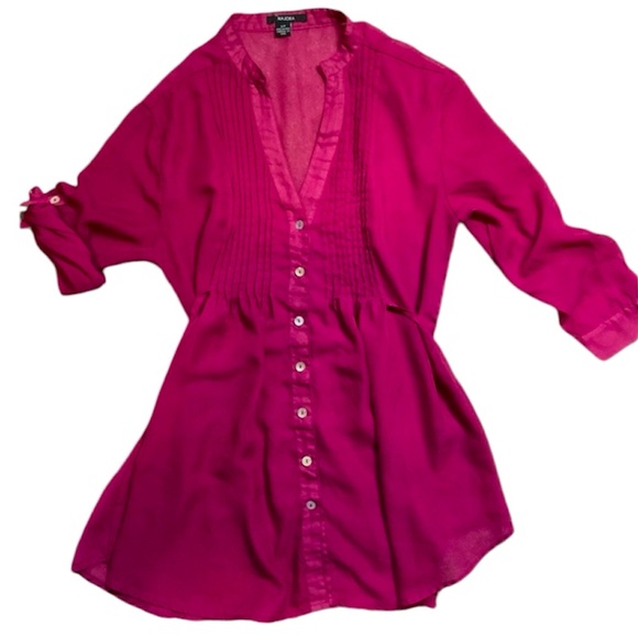 Majora Sheer Blouse - Picture 1 of 6